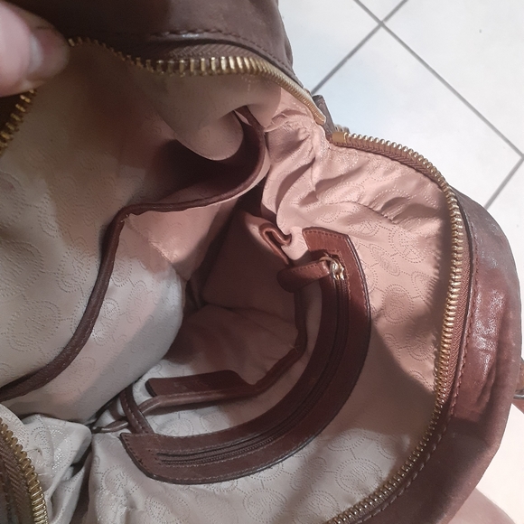 Michael Kors Brown Studded Leather Bag - Picture 10 of 11